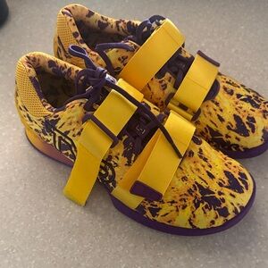 TYR Yellow and Purple Sneakers weight lifting shoes